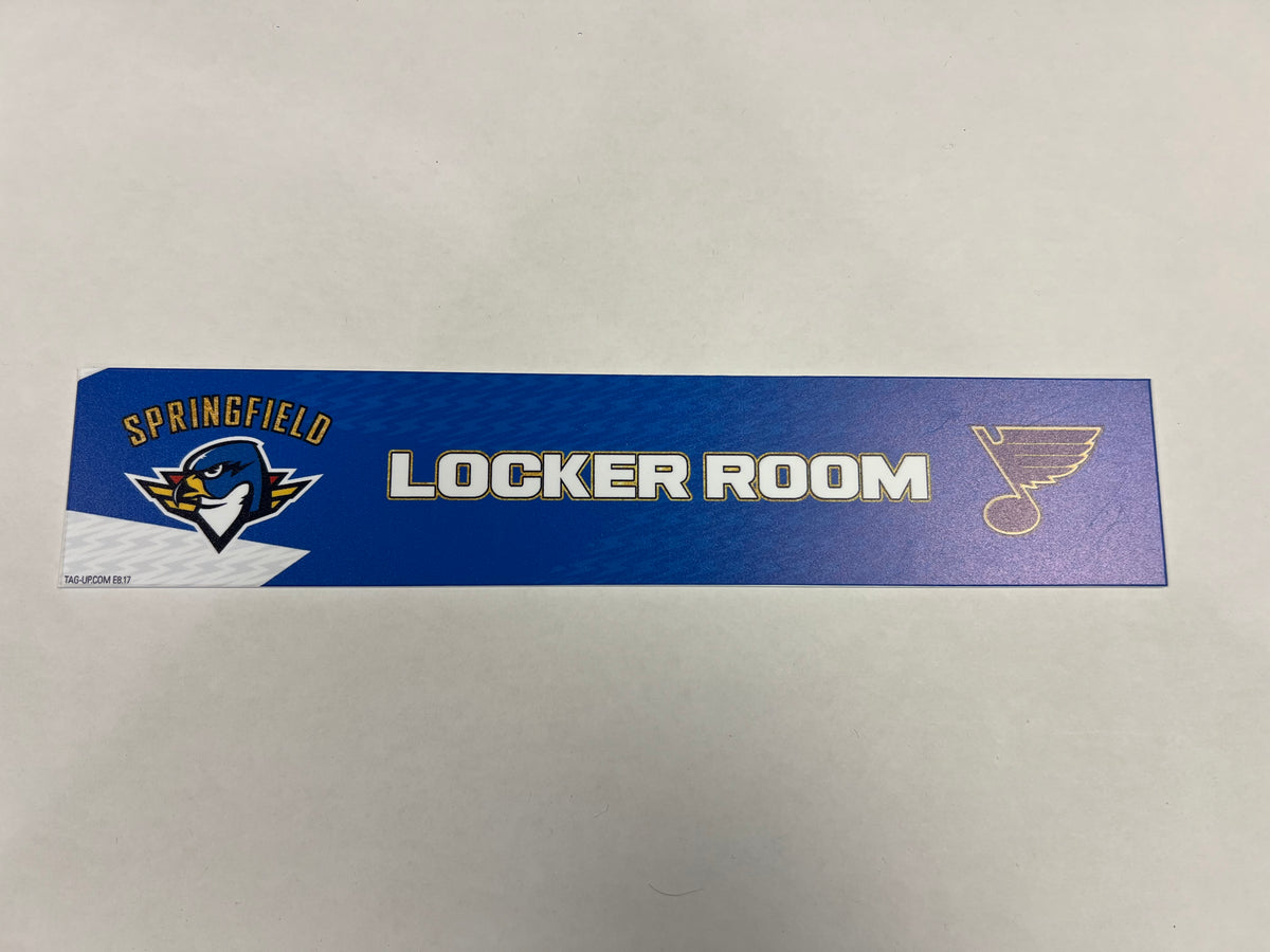 2024-25 T-Birds 3rd Jersey Locker Nameplates