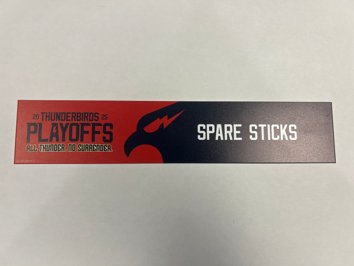2024-25 T-Birds Playoff Locker Nameplates