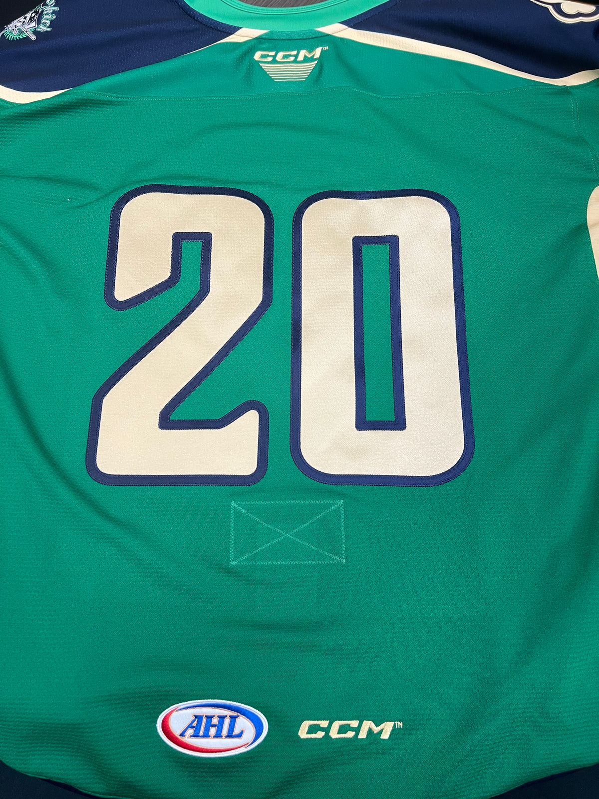 2025-26 Irish Authentic Jersey with #, No Name - Locker Room Issued