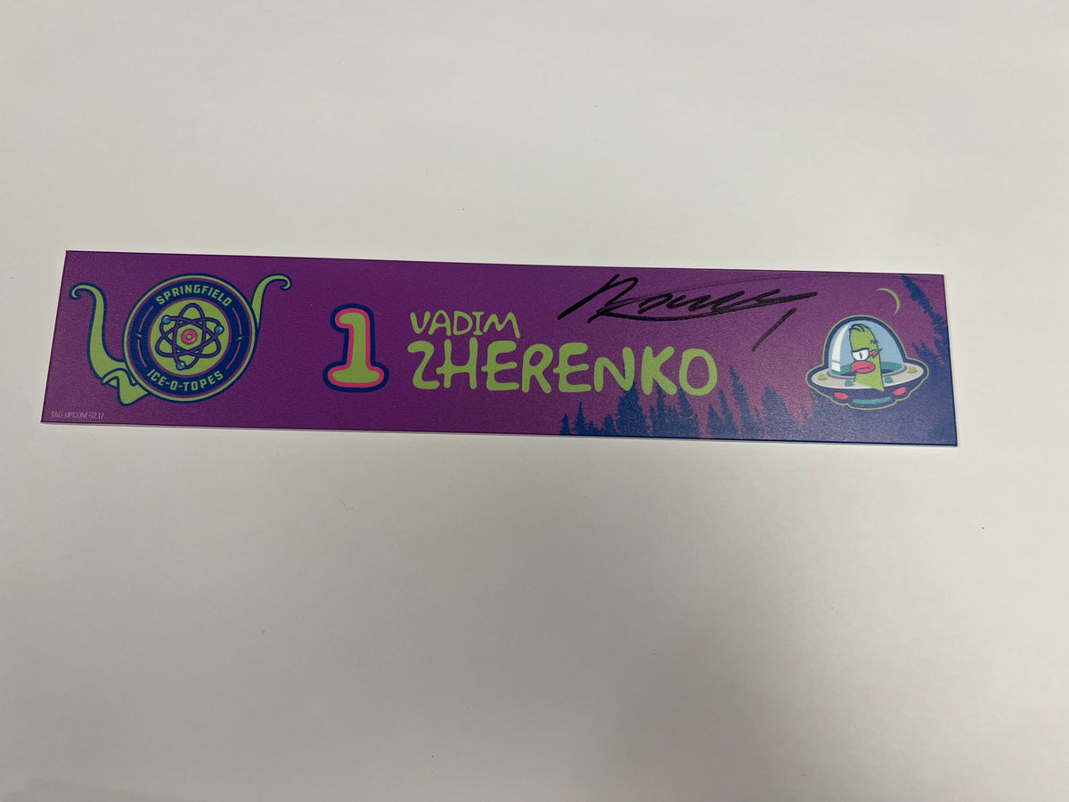 2025-26 Springfield Ice-O-Topes Locker Nameplate