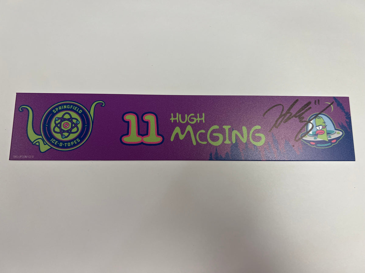 2025-26 Springfield Ice-O-Topes Locker Nameplate