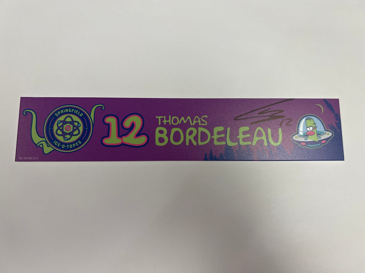 2025-26 Springfield Ice-O-Topes Locker Nameplate