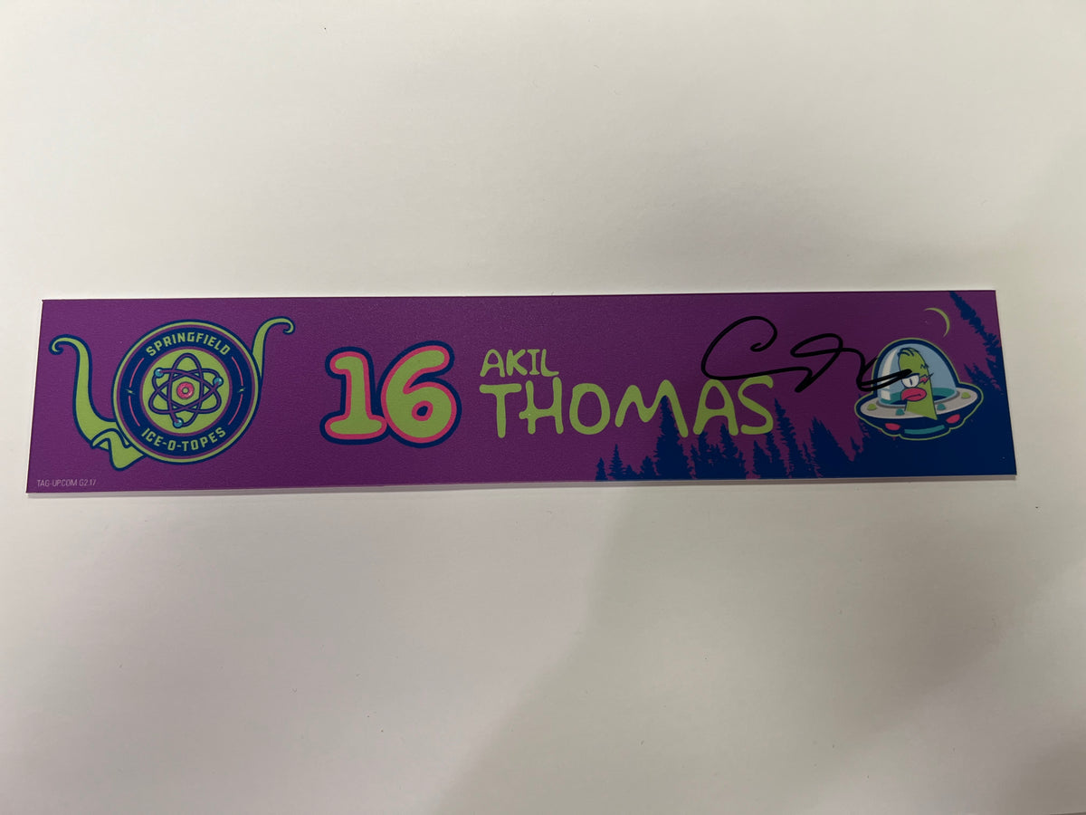 2025-26 Springfield Ice-O-Topes Locker Nameplate