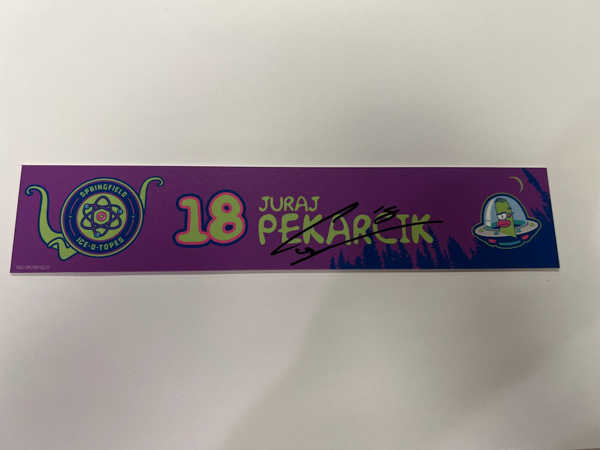 2025-26 Springfield Ice-O-Topes Locker Nameplate