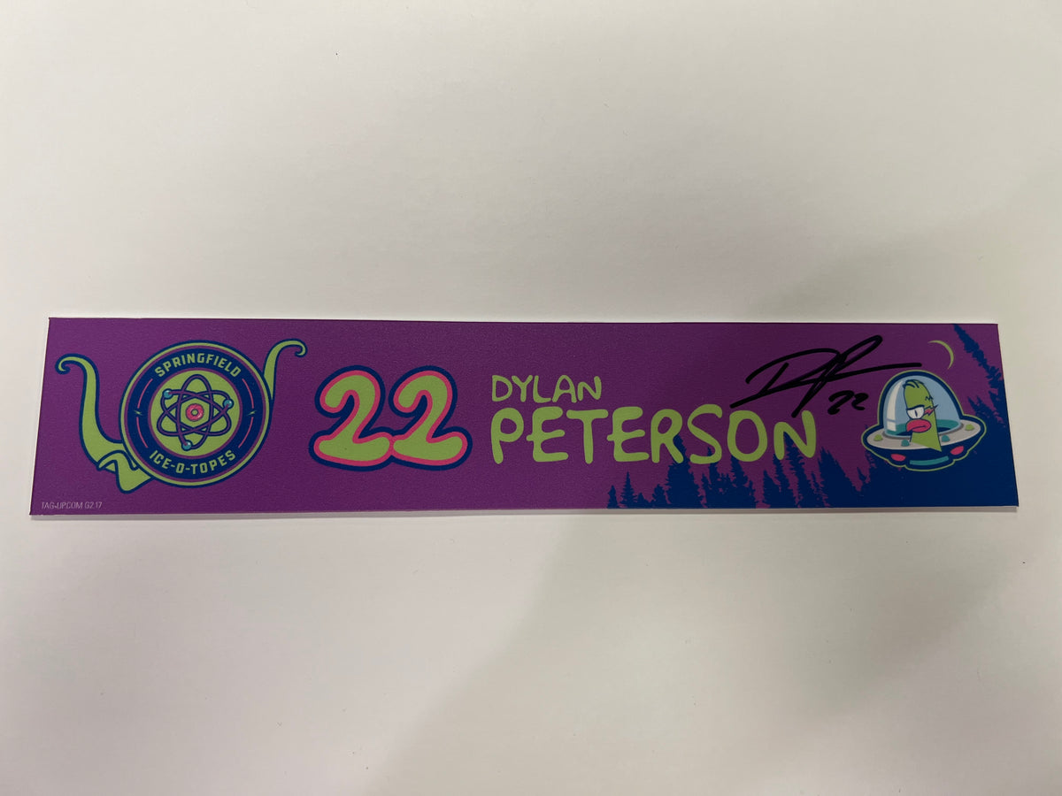 2025-26 Springfield Ice-O-Topes Locker Nameplate