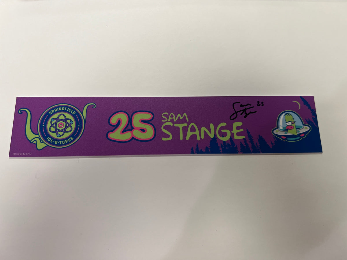2025-26 Springfield Ice-O-Topes Locker Nameplate