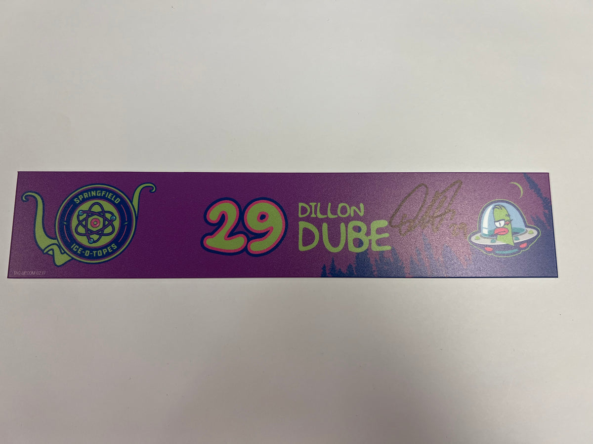 2025-26 Springfield Ice-O-Topes Locker Nameplate