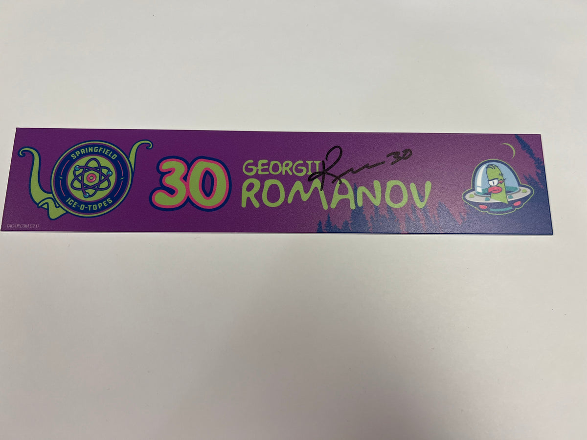 2025-26 Springfield Ice-O-Topes Locker Nameplate