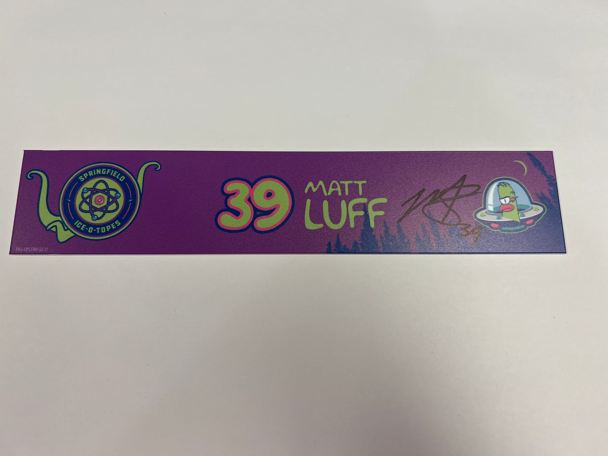2025-26 Springfield Ice-O-Topes Locker Nameplate