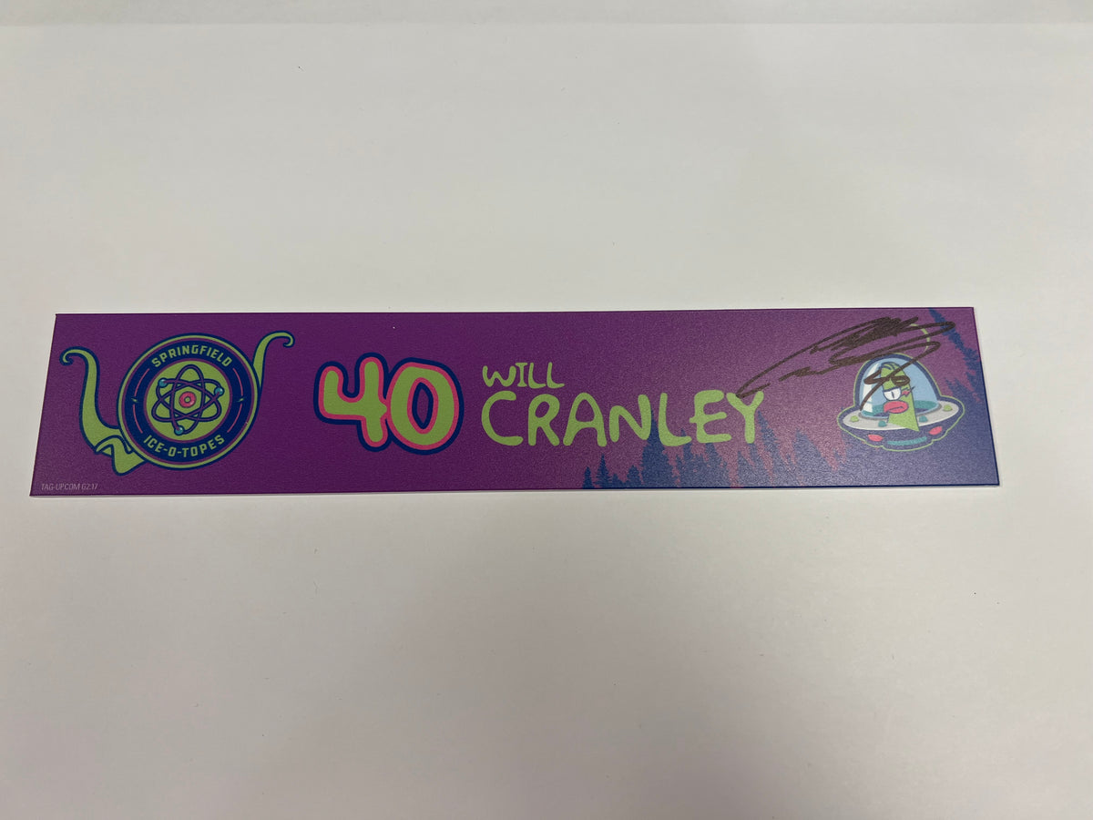 2025-26 Springfield Ice-O-Topes Locker Nameplate