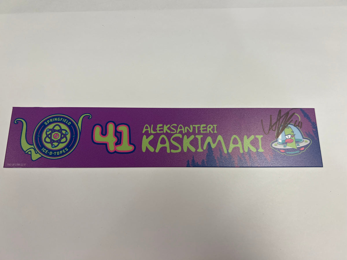 2025-26 Springfield Ice-O-Topes Locker Nameplate