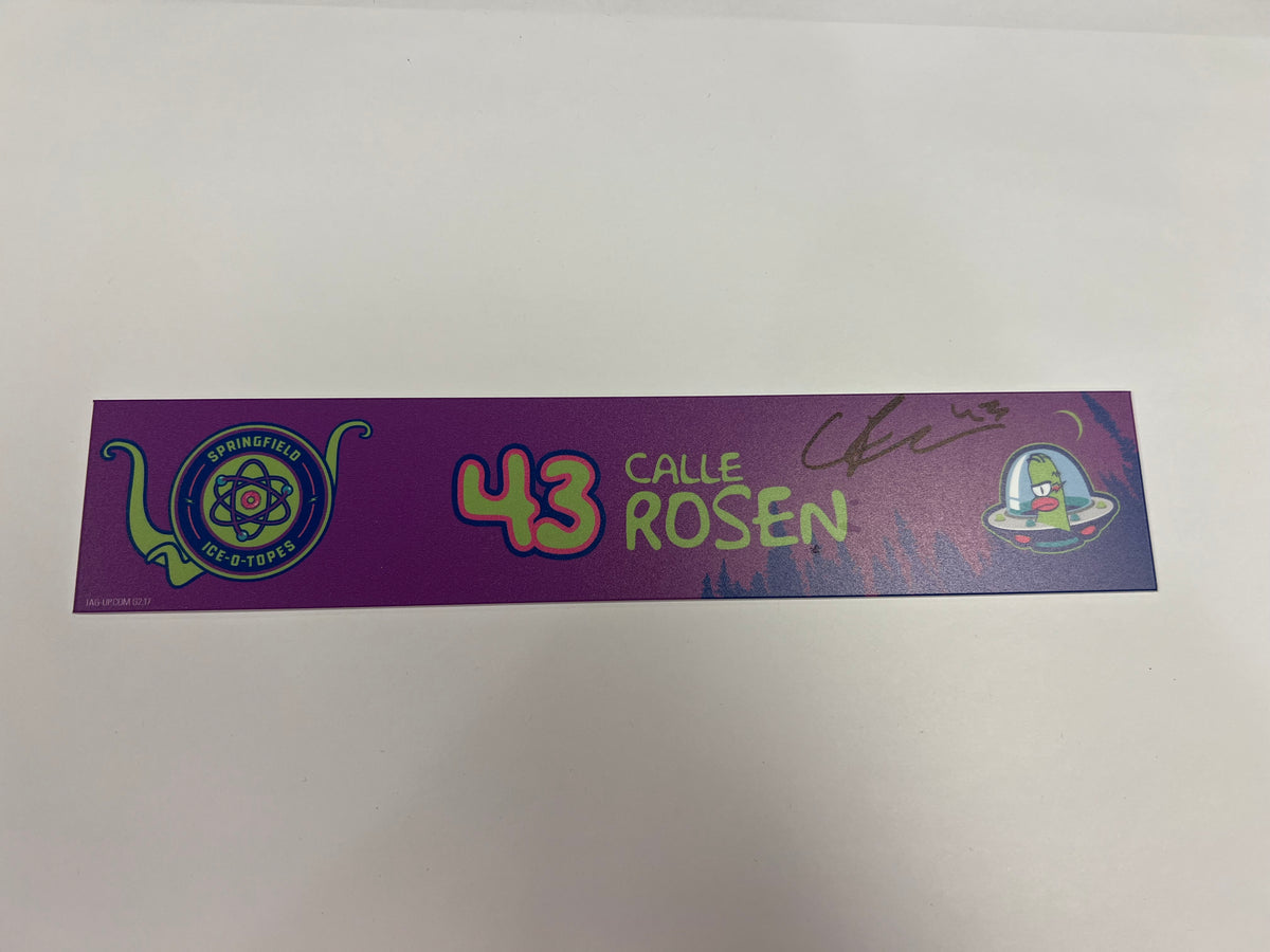 2025-26 Springfield Ice-O-Topes Locker Nameplate