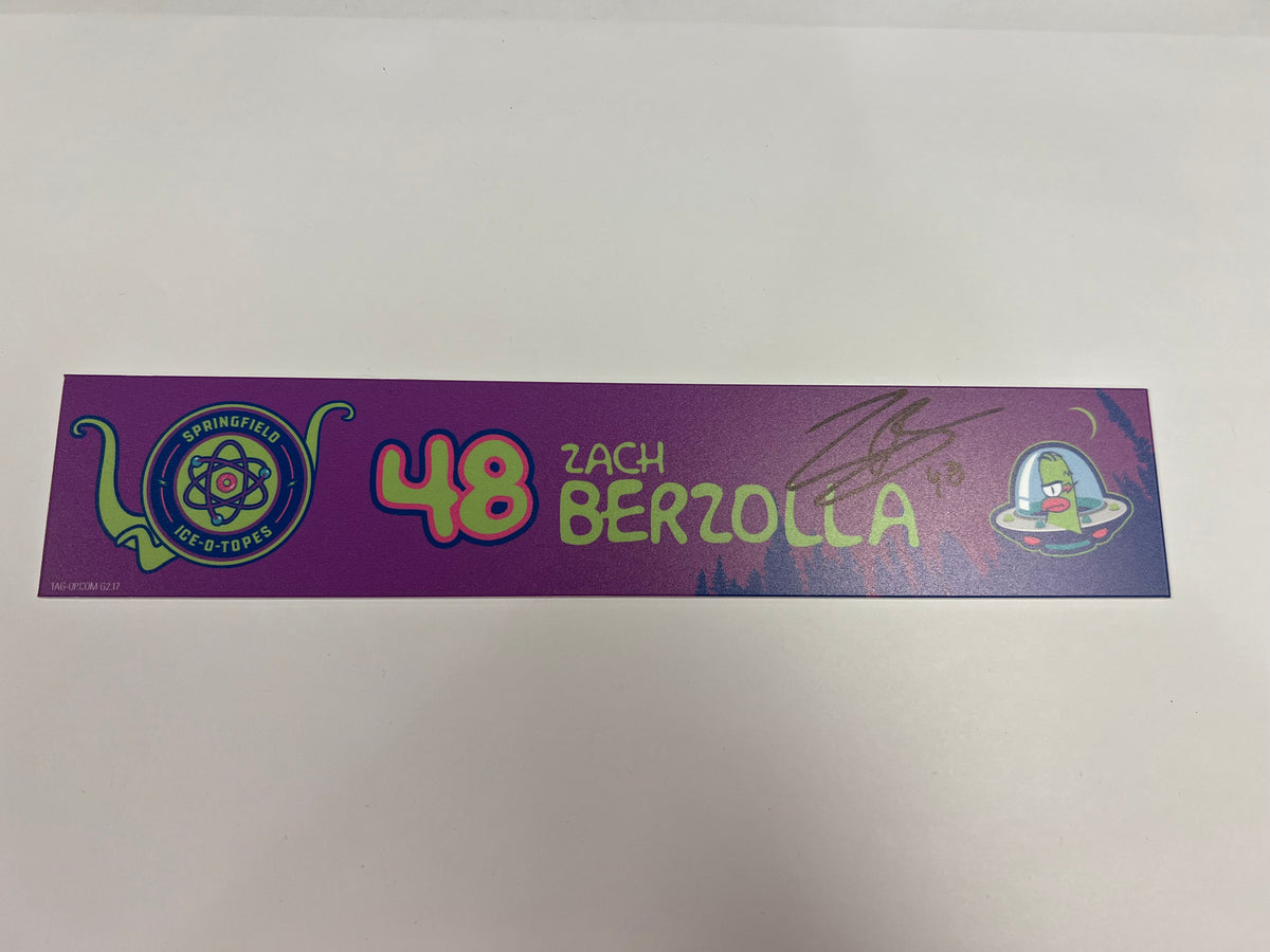 2025-26 Springfield Ice-O-Topes Locker Nameplate