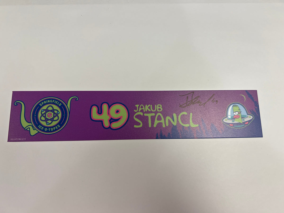 2025-26 Springfield Ice-O-Topes Locker Nameplate