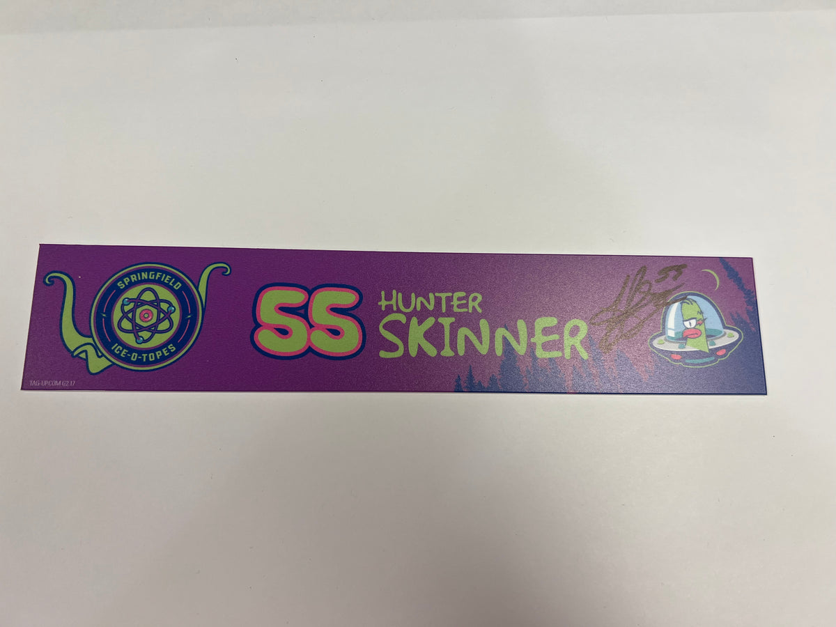 2025-26 Springfield Ice-O-Topes Locker Nameplate