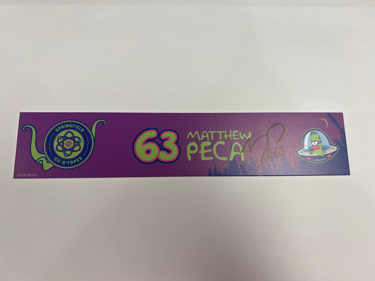 2025-26 Springfield Ice-O-Topes Locker Nameplate