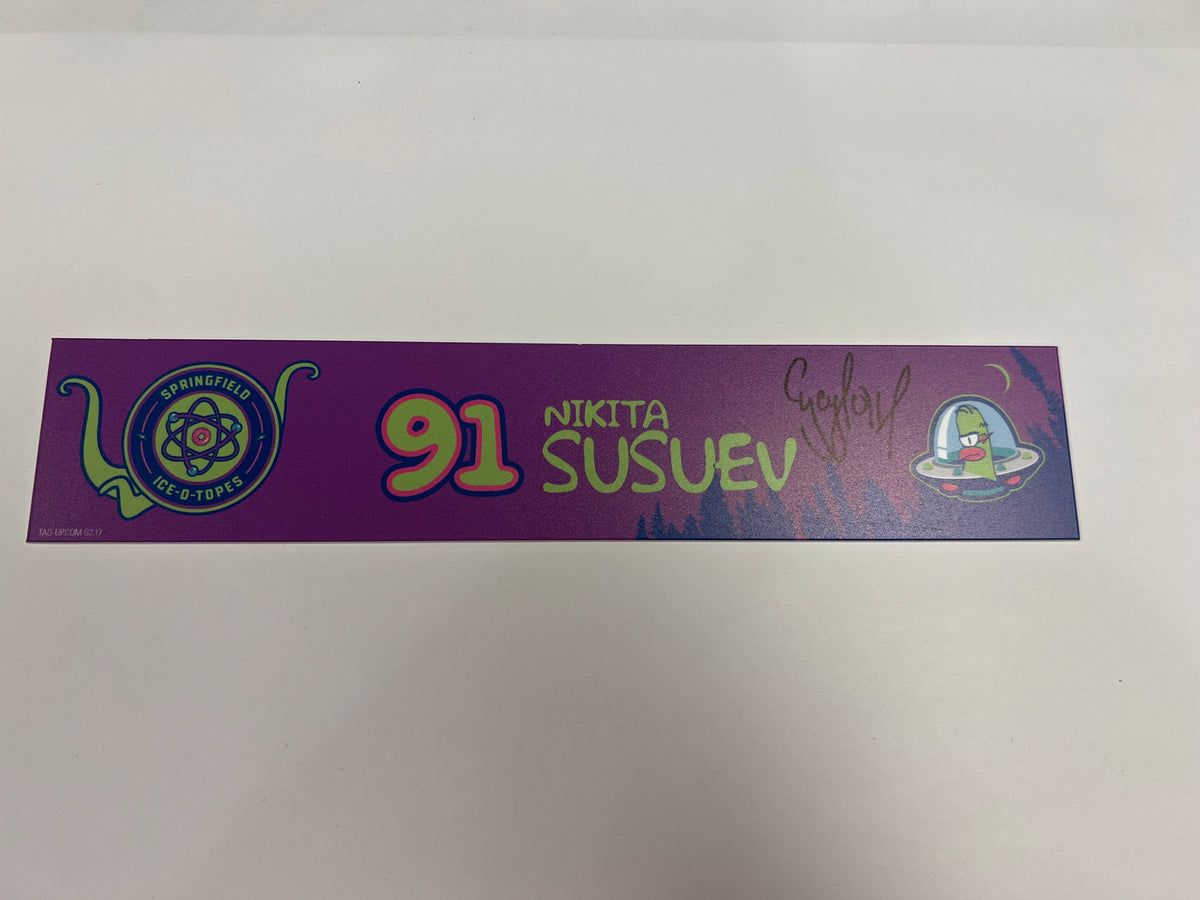 2025-26 Springfield Ice-O-Topes Locker Nameplate