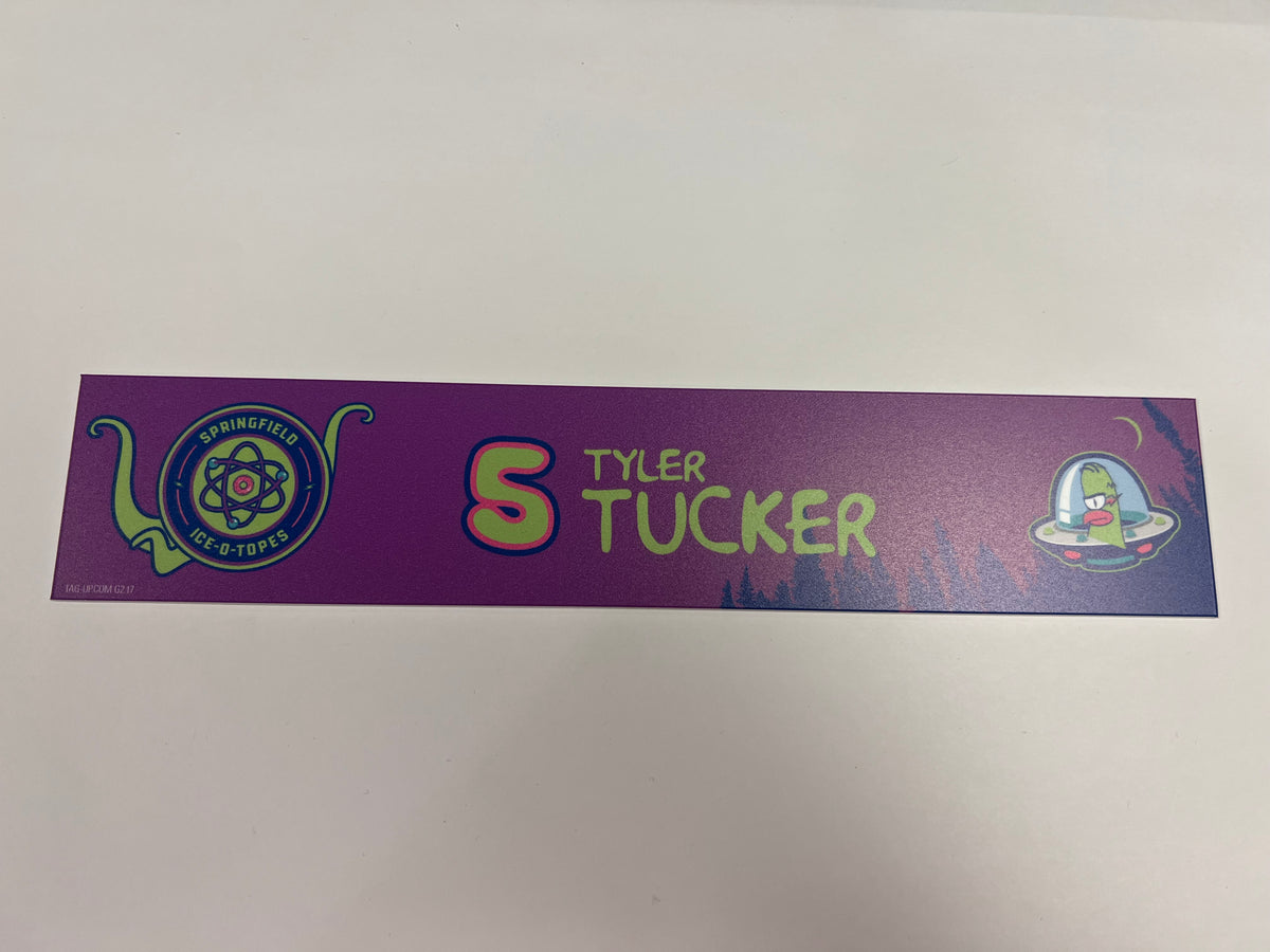 2025-26 Springfield Ice-O-Topes Locker Nameplate
