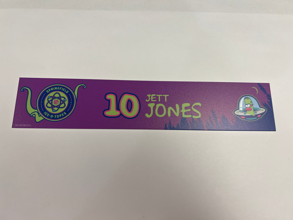 2025-26 Springfield Ice-O-Topes Locker Nameplate