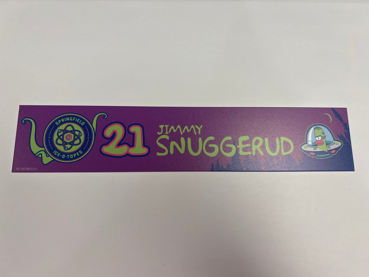 2025-26 Springfield Ice-O-Topes Locker Nameplate