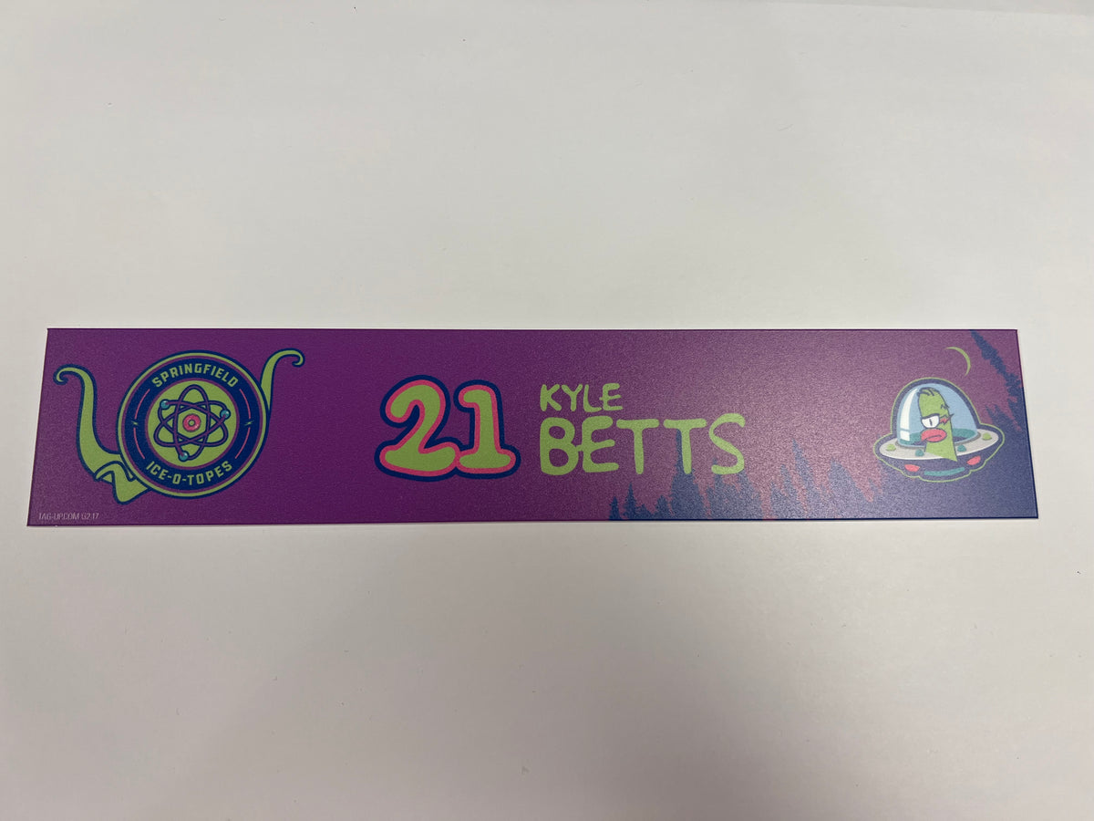 2025-26 Springfield Ice-O-Topes Locker Nameplate