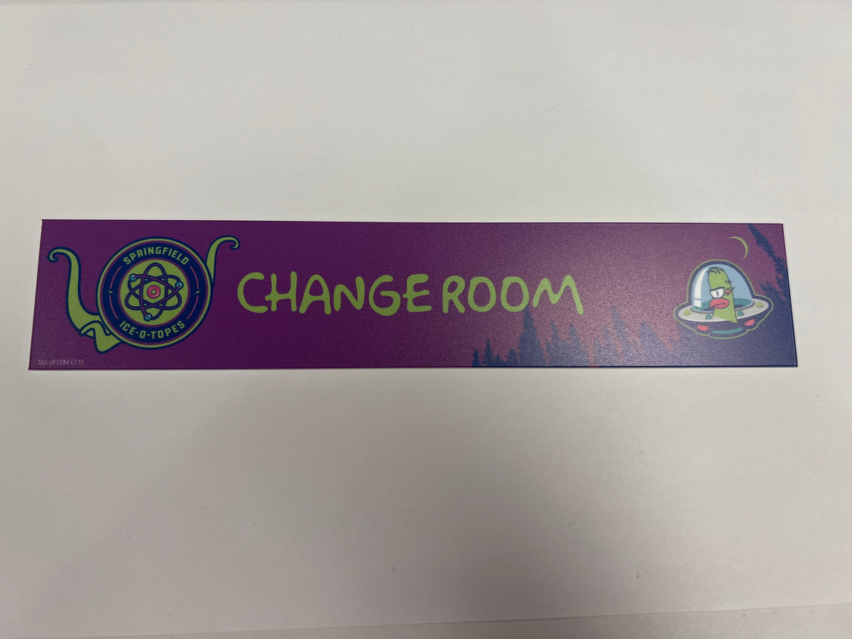 2025-26 Springfield Ice-O-Topes Locker Nameplate