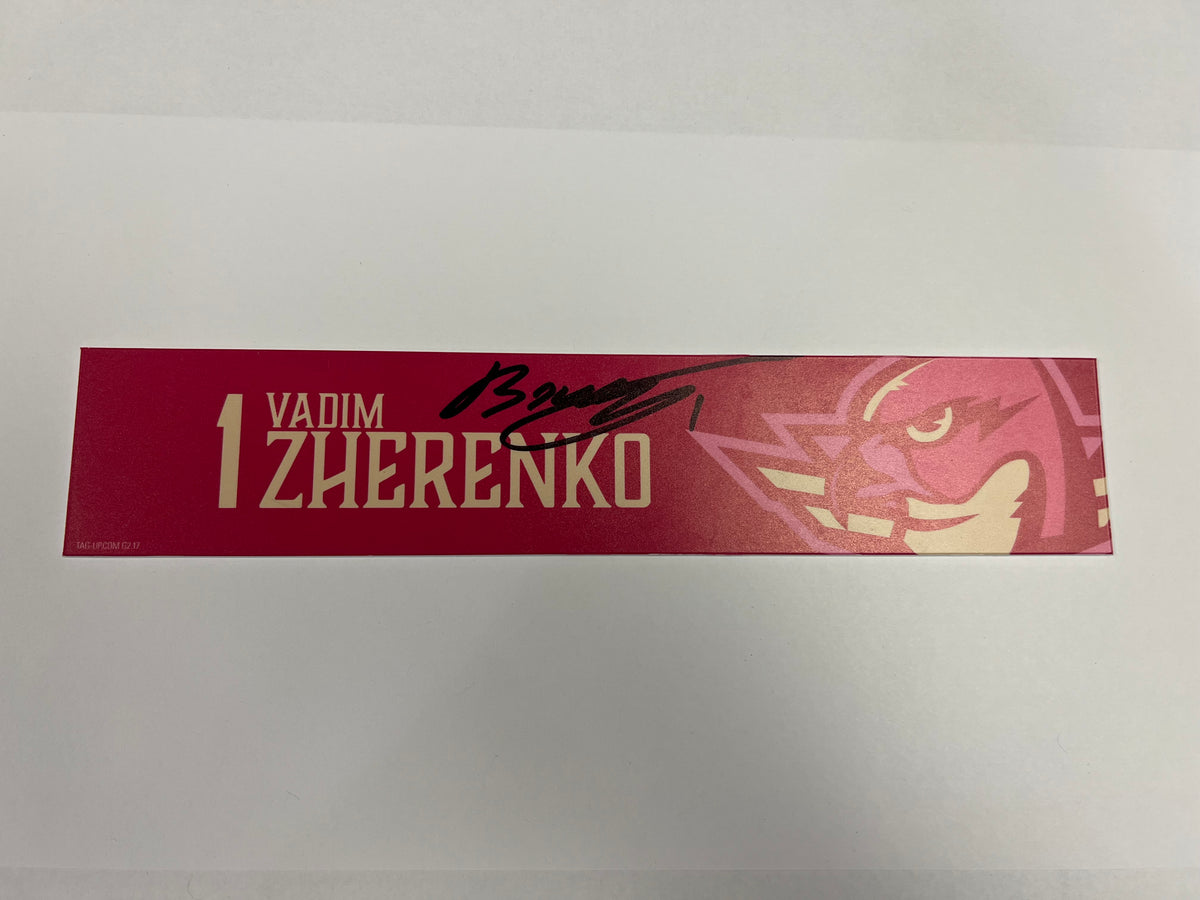 2025-26 Pink in the Rink Locker Nameplate