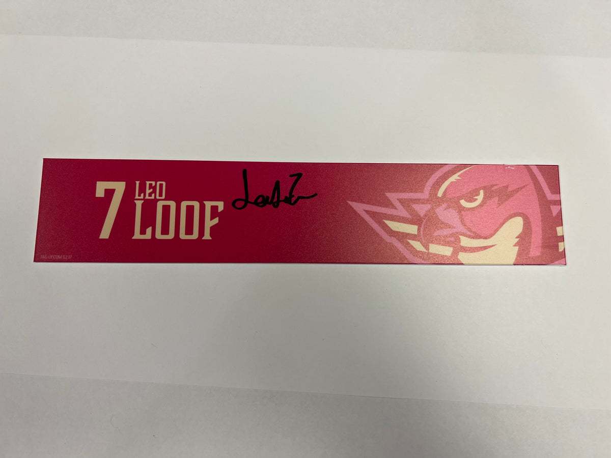 2025-26 Pink in the Rink Locker Nameplate