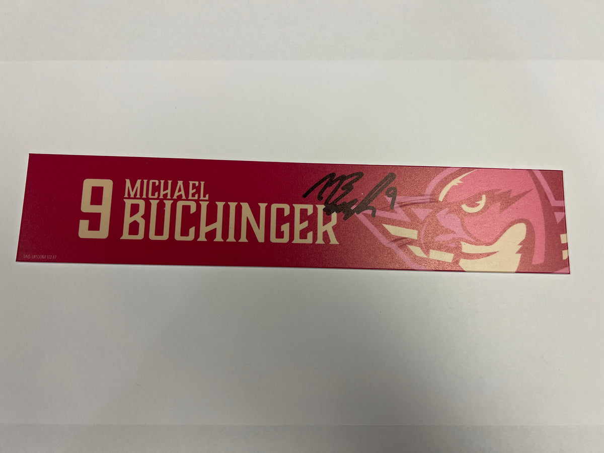 2025-26 Pink in the Rink Locker Nameplate