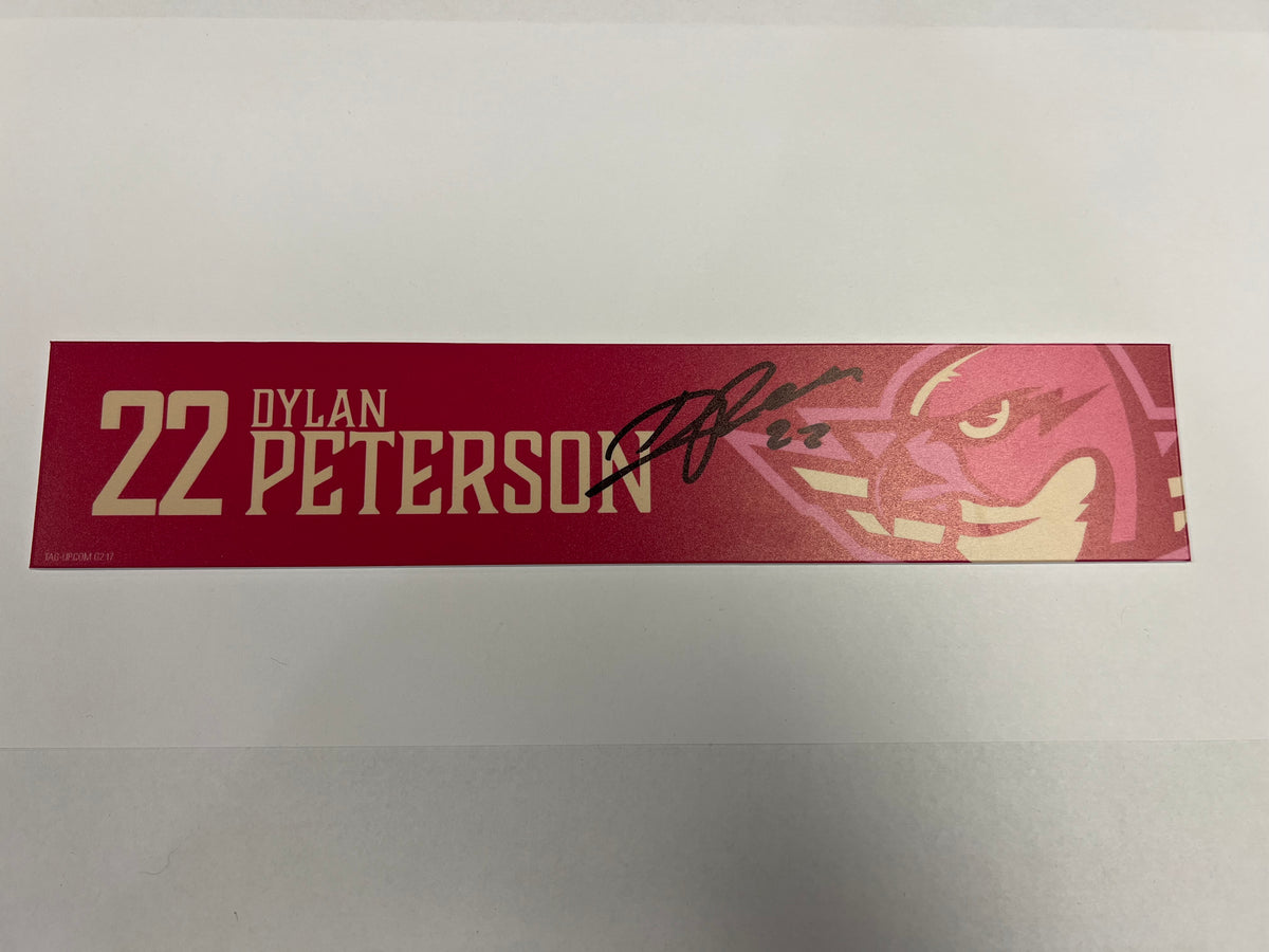 2025-26 Pink in the Rink Locker Nameplate