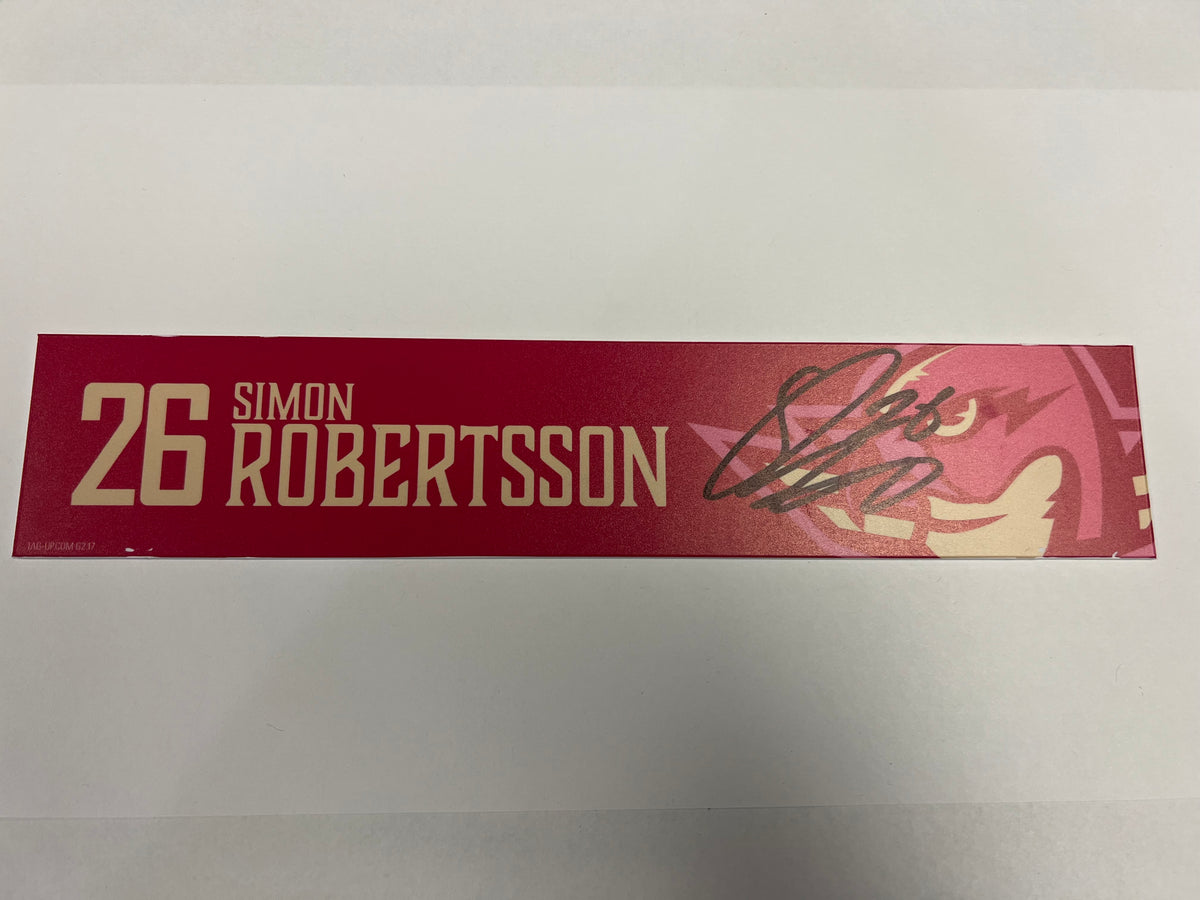 2025-26 Pink in the Rink Locker Nameplate
