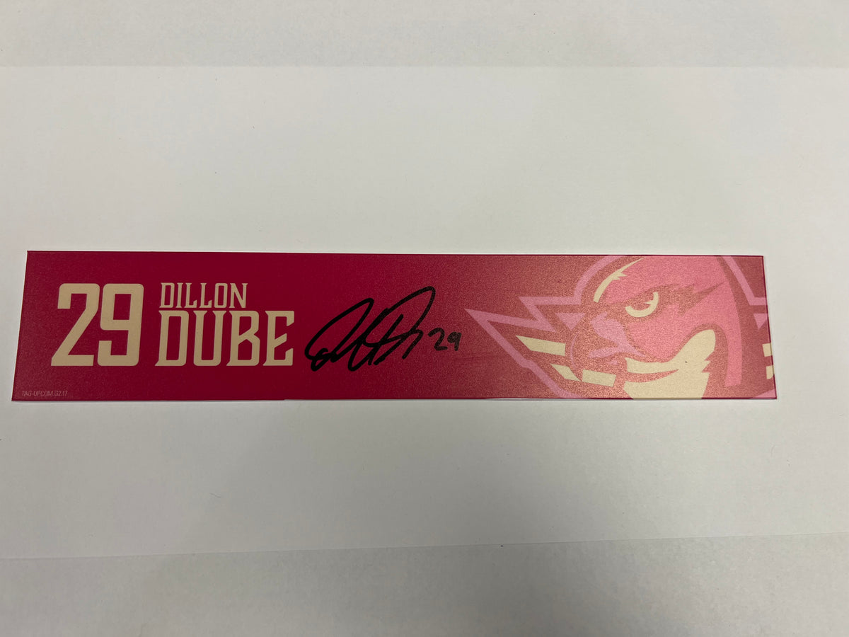 2025-26 Pink in the Rink Locker Nameplate
