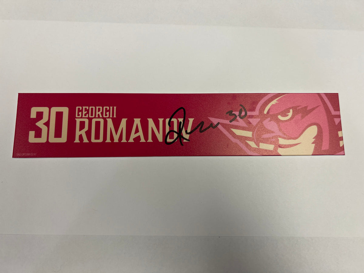 2025-26 Pink in the Rink Locker Nameplate