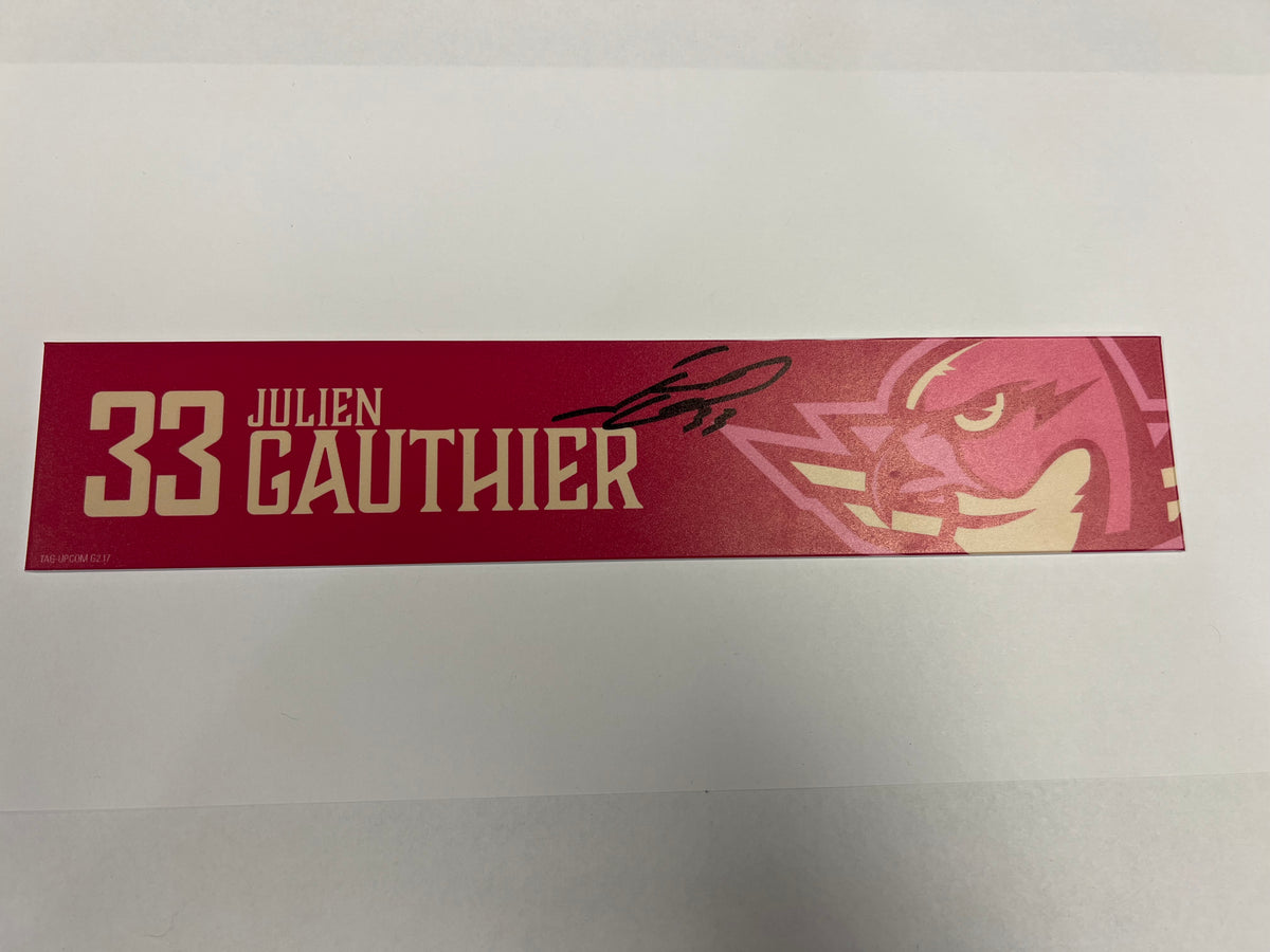 2025-26 Pink in the Rink Locker Nameplate