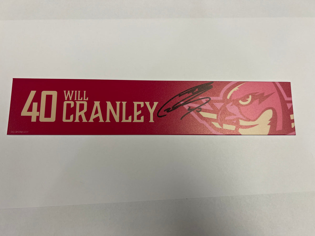 2025-26 Pink in the Rink Locker Nameplate