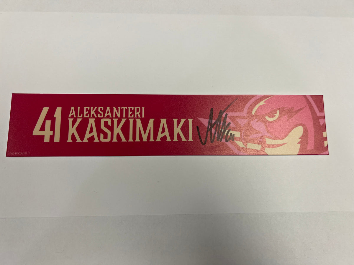 2025-26 Pink in the Rink Locker Nameplate