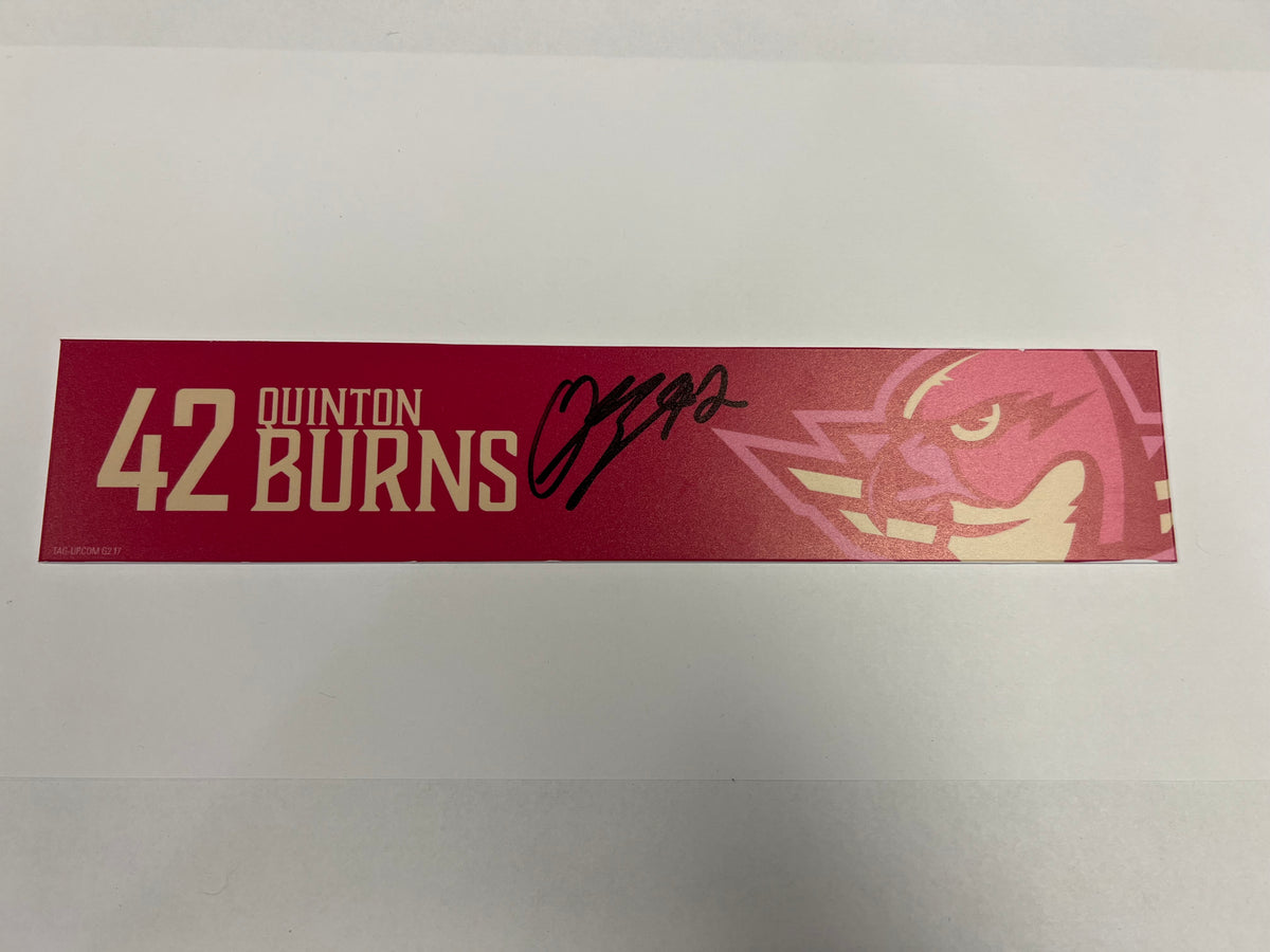 2025-26 Pink in the Rink Locker Nameplate