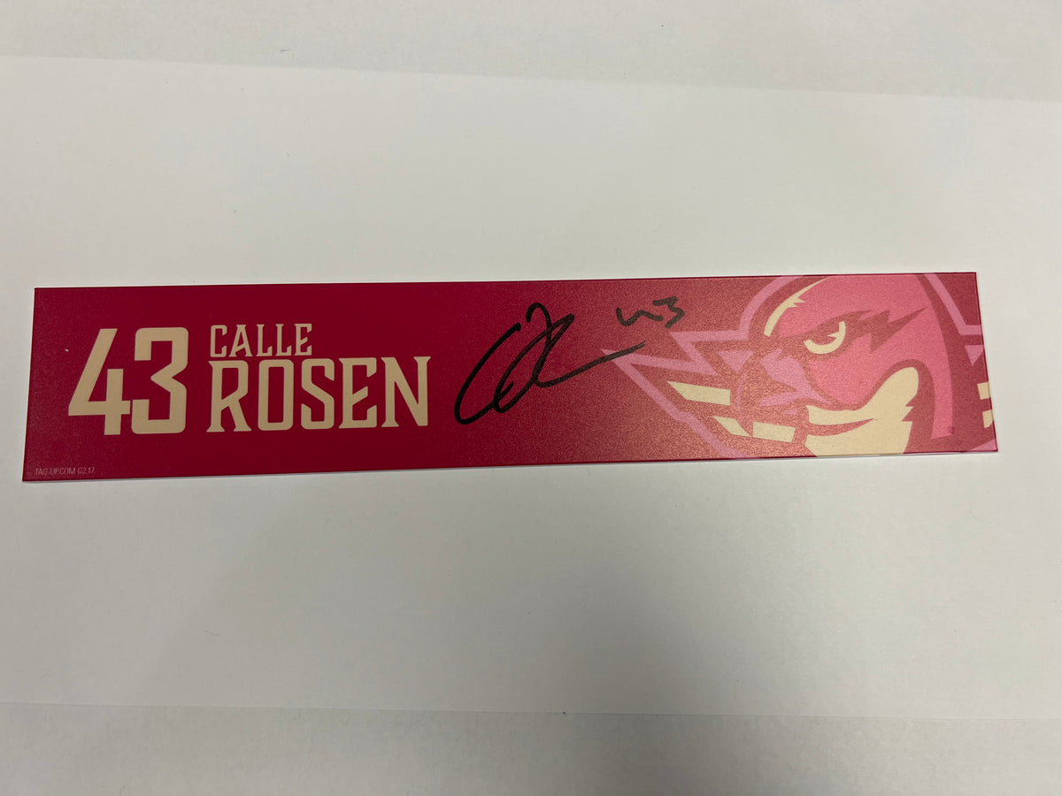2025-26 Pink in the Rink Locker Nameplate