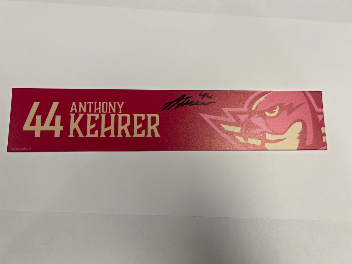2025-26 Pink in the Rink Locker Nameplate