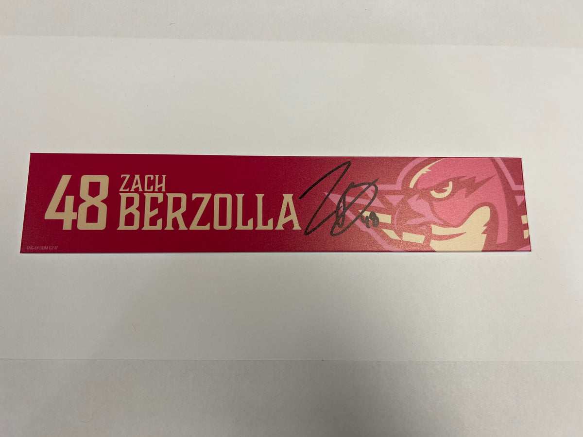 2025-26 Pink in the Rink Locker Nameplate
