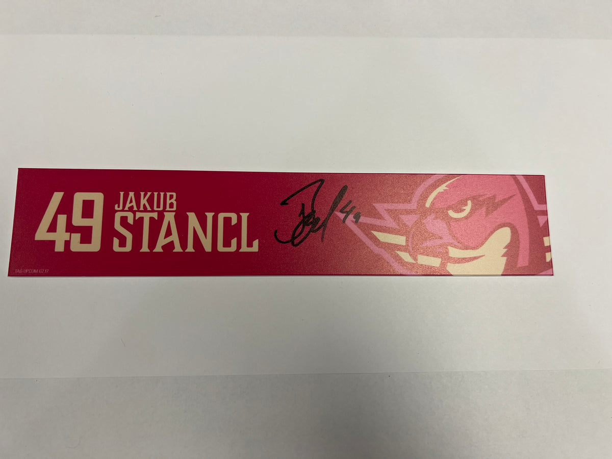 2025-26 Pink in the Rink Locker Nameplate