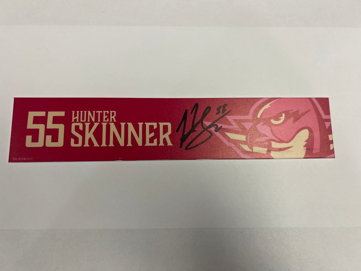 2025-26 Pink in the Rink Locker Nameplate
