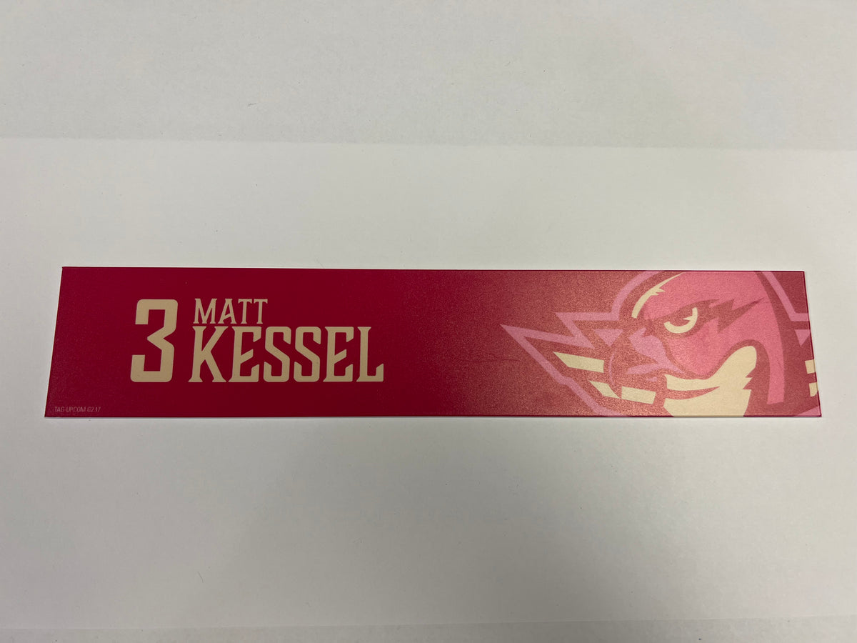 2025-26 Pink in the Rink Locker Nameplate