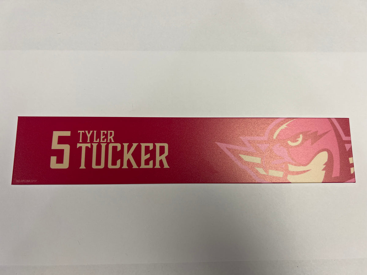 2025-26 Pink in the Rink Locker Nameplate
