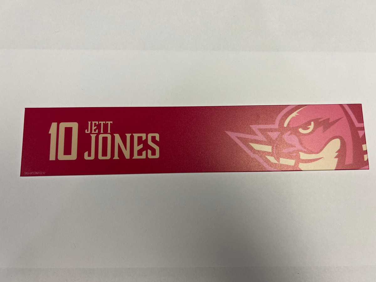 2025-26 Pink in the Rink Locker Nameplate