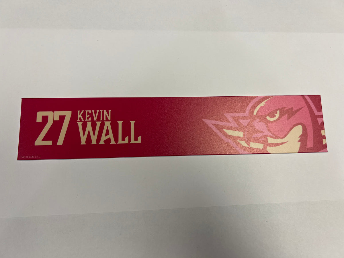 2025-26 Pink in the Rink Locker Nameplate