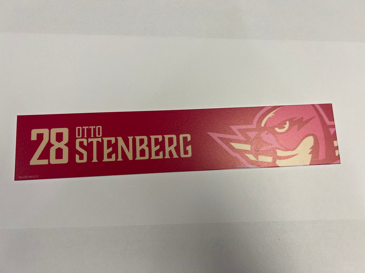 2025-26 Pink in the Rink Locker Nameplate