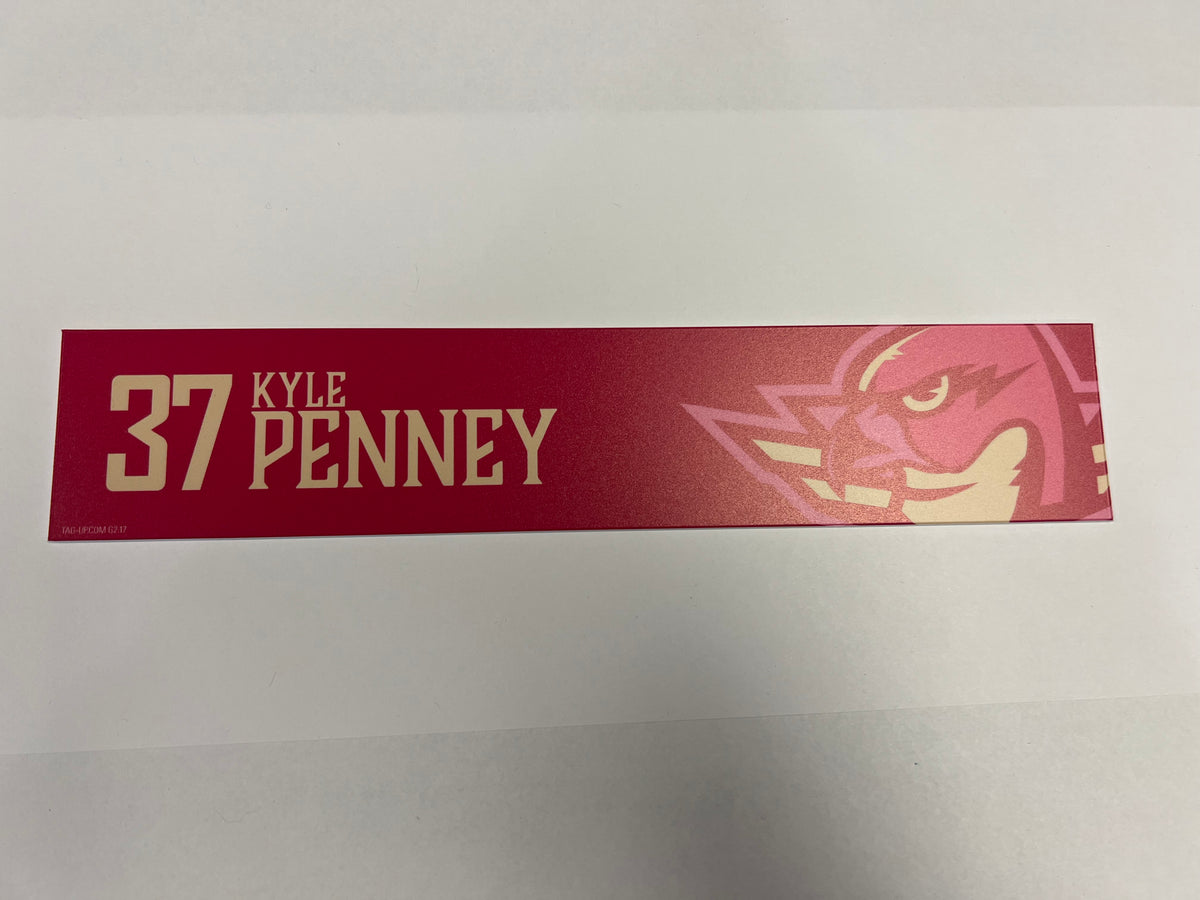 2025-26 Pink in the Rink Locker Nameplate