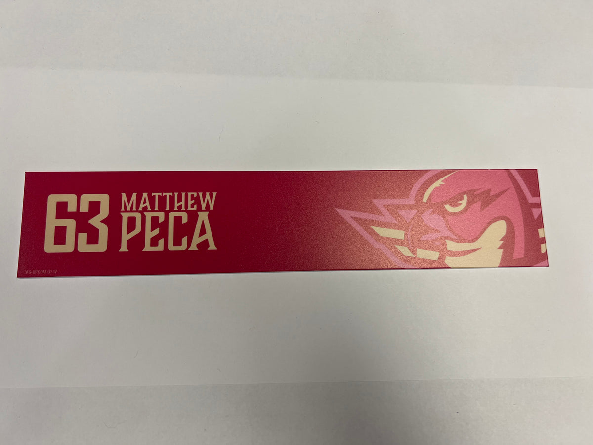 2025-26 Pink in the Rink Locker Nameplate