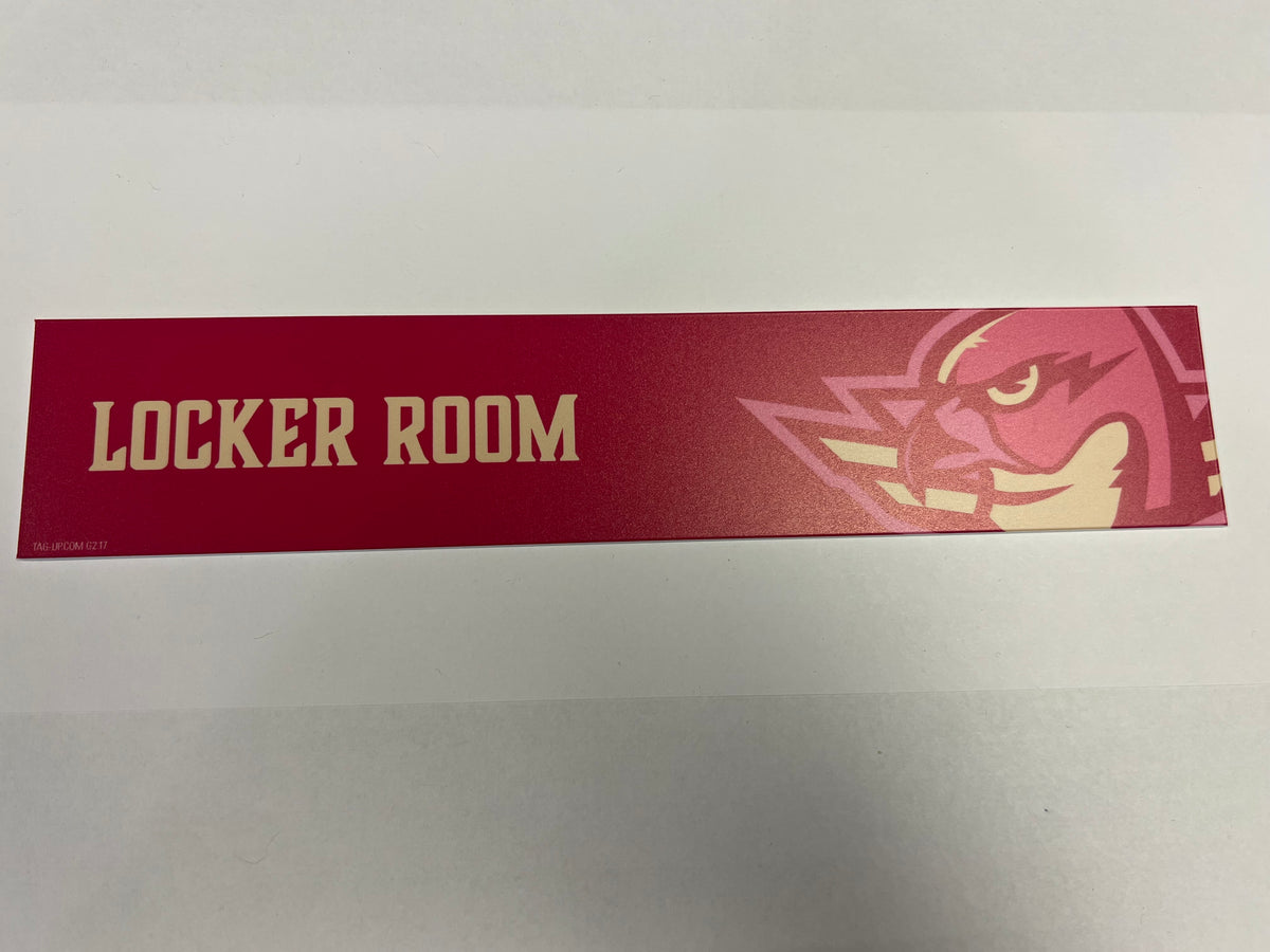 2025-26 Pink in the Rink Locker Nameplate